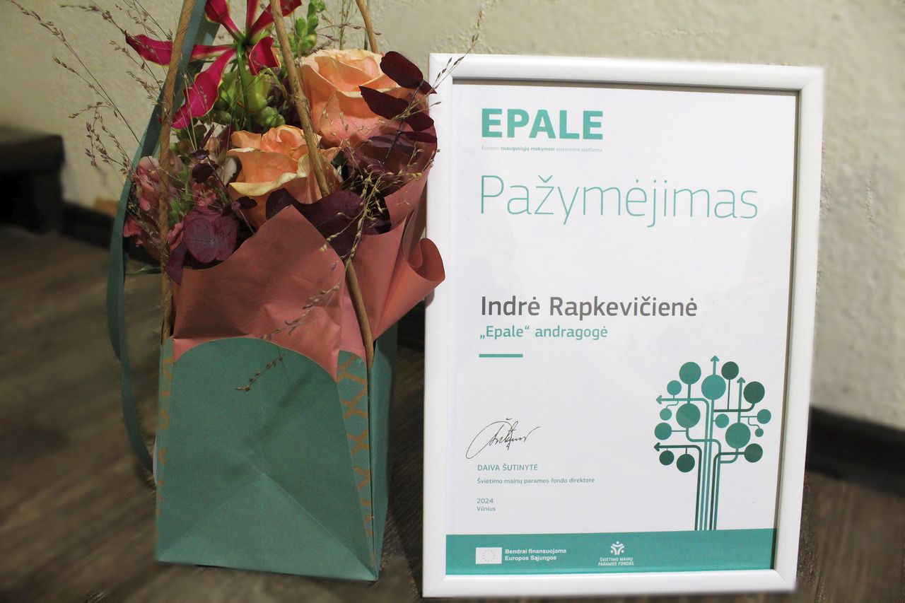 Epale andragogo nominacija bibliotekos darbuotojai